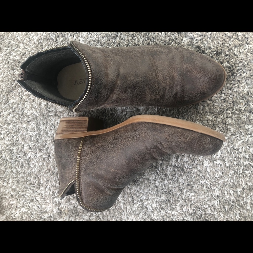 Brown booties